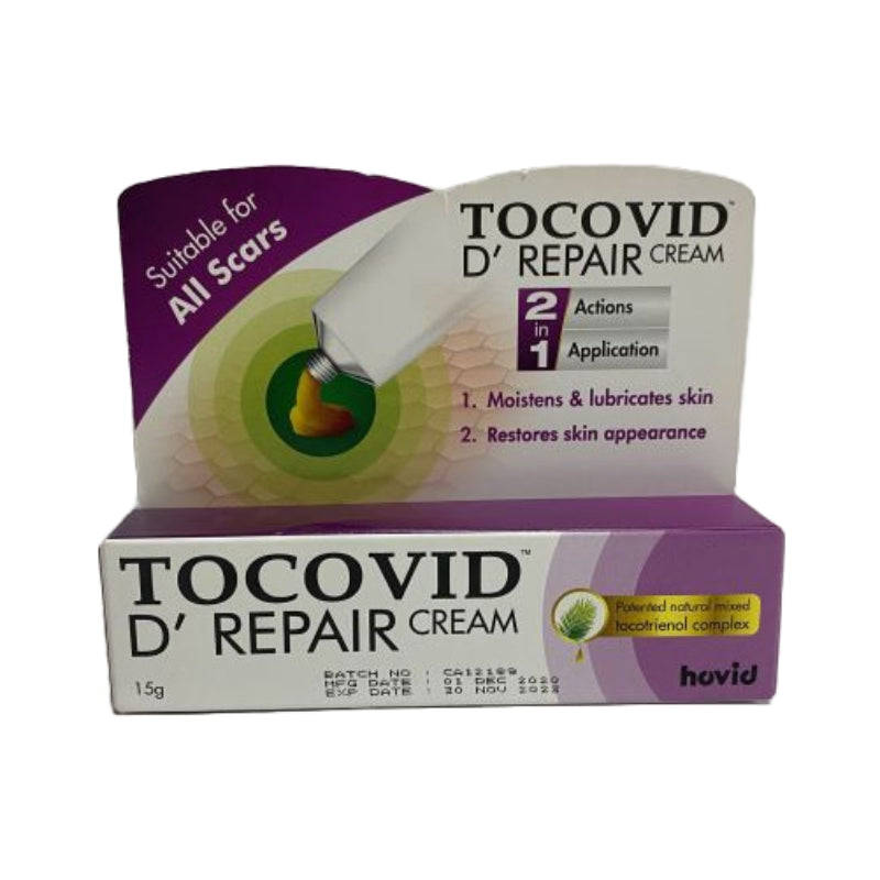 Hovid Tocovid D'Repair Cream 15g - DoctorOnCall Online Pharmacy