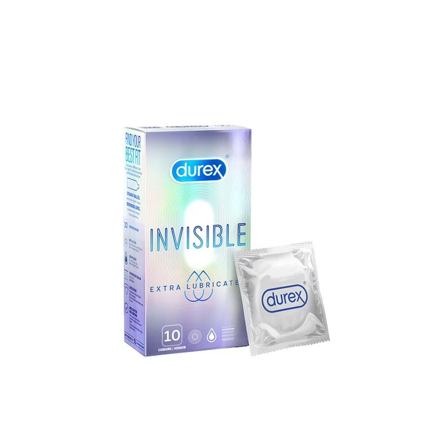 Durex Invisible Extra Lubricated Condom 10s - DoctorOnCall Farmasi Online