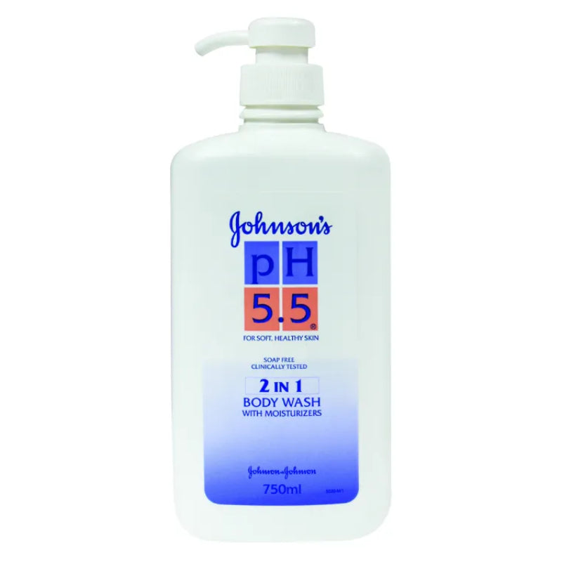 Johnson's pH5.5 Nourishing Body Wash 2-in-1 1L (bottle) + Free 250ml - DoctorOnCall Farmasi Online