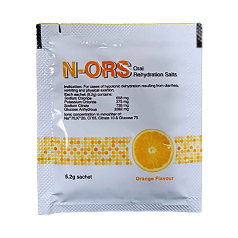N-ORS Orange 5.2g x 1 (sachet) - DoctorOnCall Farmasi Online