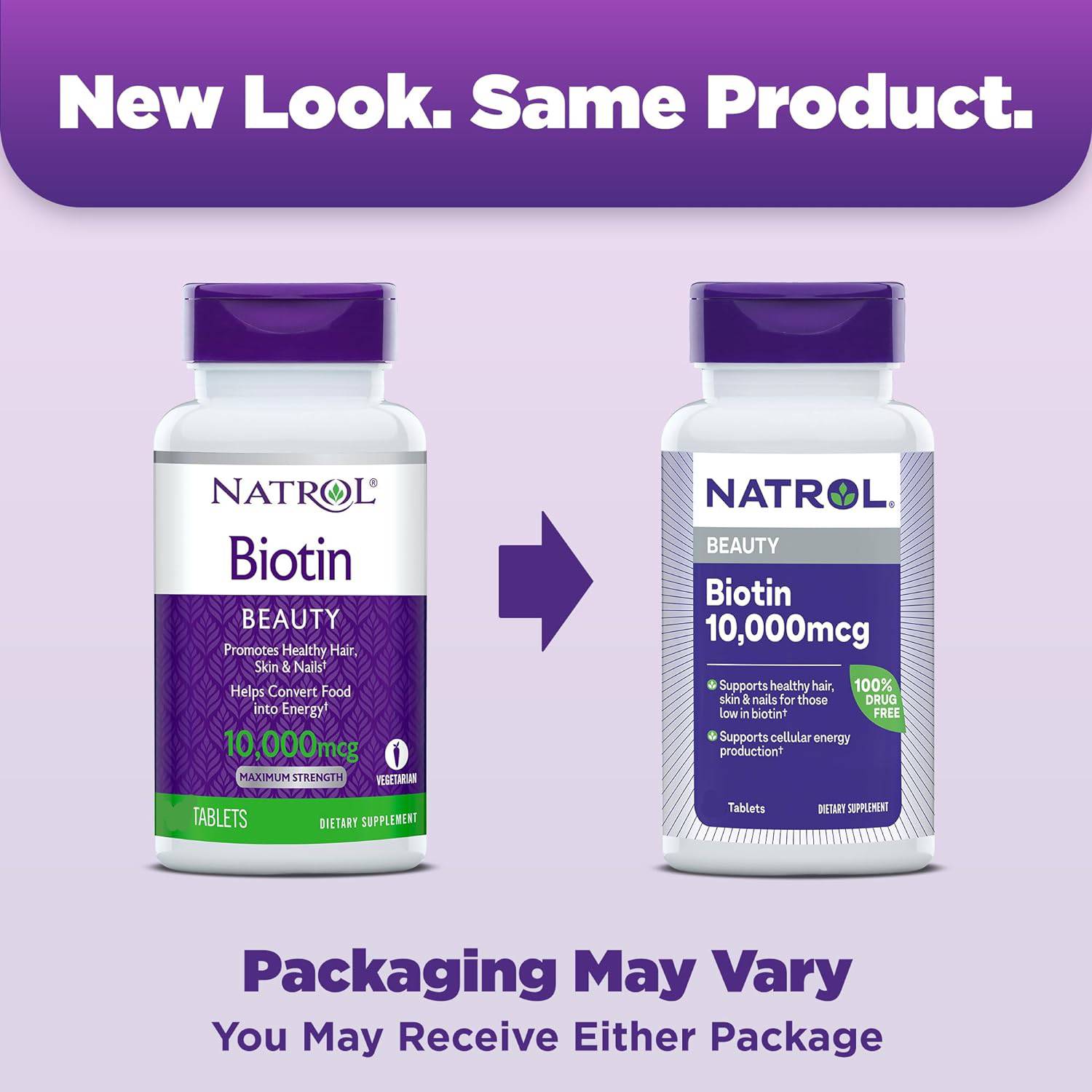 Natrol Biotin Beauty 10000mcg Tablet 100s - DoctorOnCall Farmasi Online