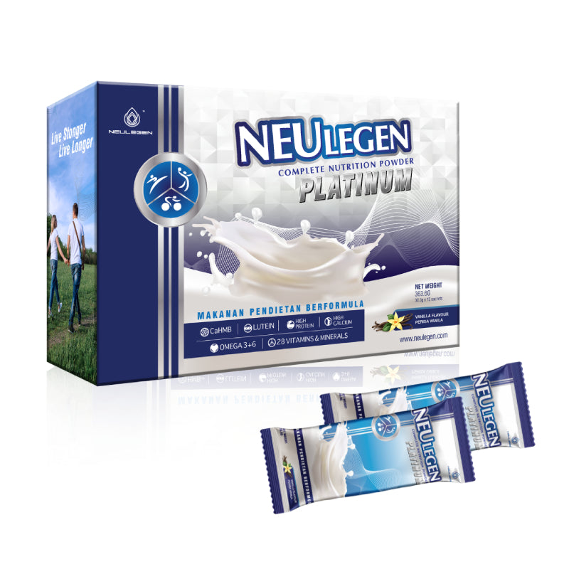 Neulegen Complete Nutrition Platinum Powder 12s - DoctorOnCall Farmasi Online