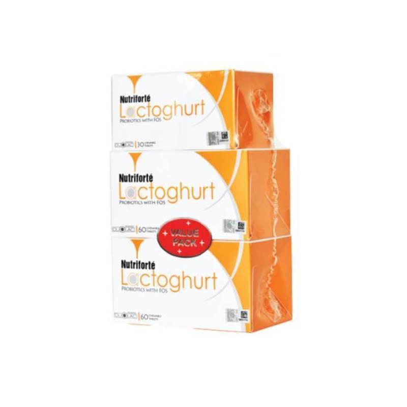 Nutriforte Lactoghurt Prebiotics Chewies 60s x2 - DoctorOnCall Online Pharmacy