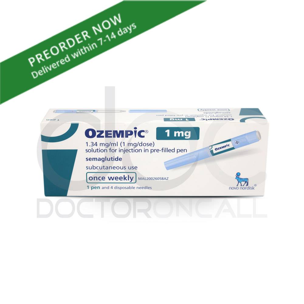 Ozempic 1.34mg/ml (1mg/dose) Pre-filled Pen 3ml x1 (pen) - DoctorOnCall Farmasi Online