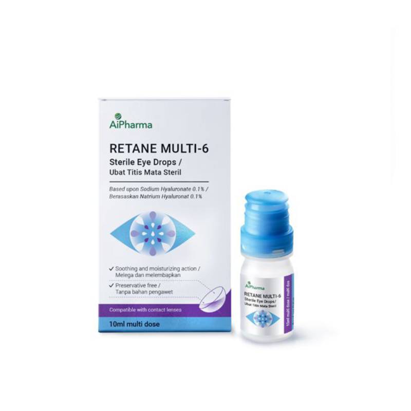 Retane Multi-6 Sterile Eye Drop 10ml - DoctorOnCall Farmasi Online
