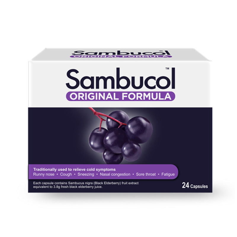 Sambucol Black Elderberry Original Capsule 24s - DoctorOnCall Online Pharmacy