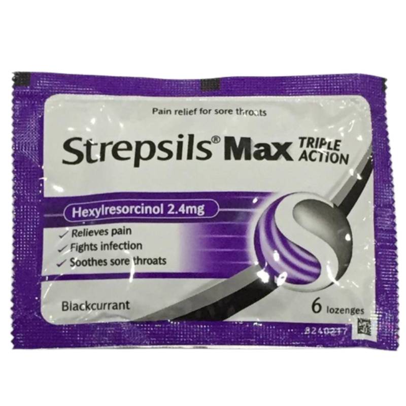 Strepsils Max Triple Action Lozenges 6s - DoctorOnCall Farmasi Online