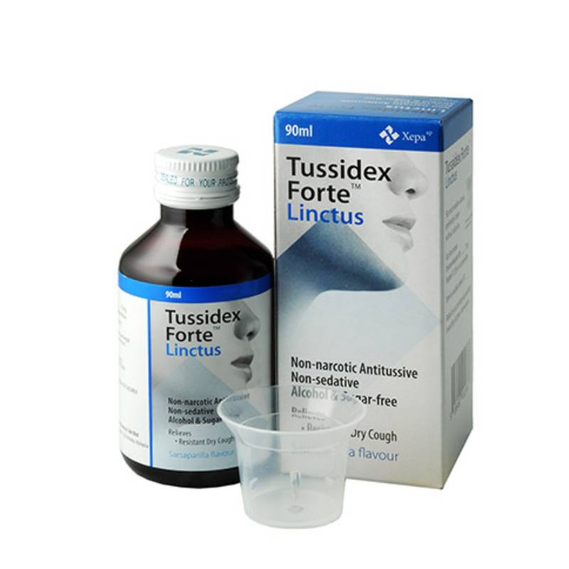 Tussidex Forte 15mg/5ml Linctus 120ml - DoctorOnCall Online Pharmacy
