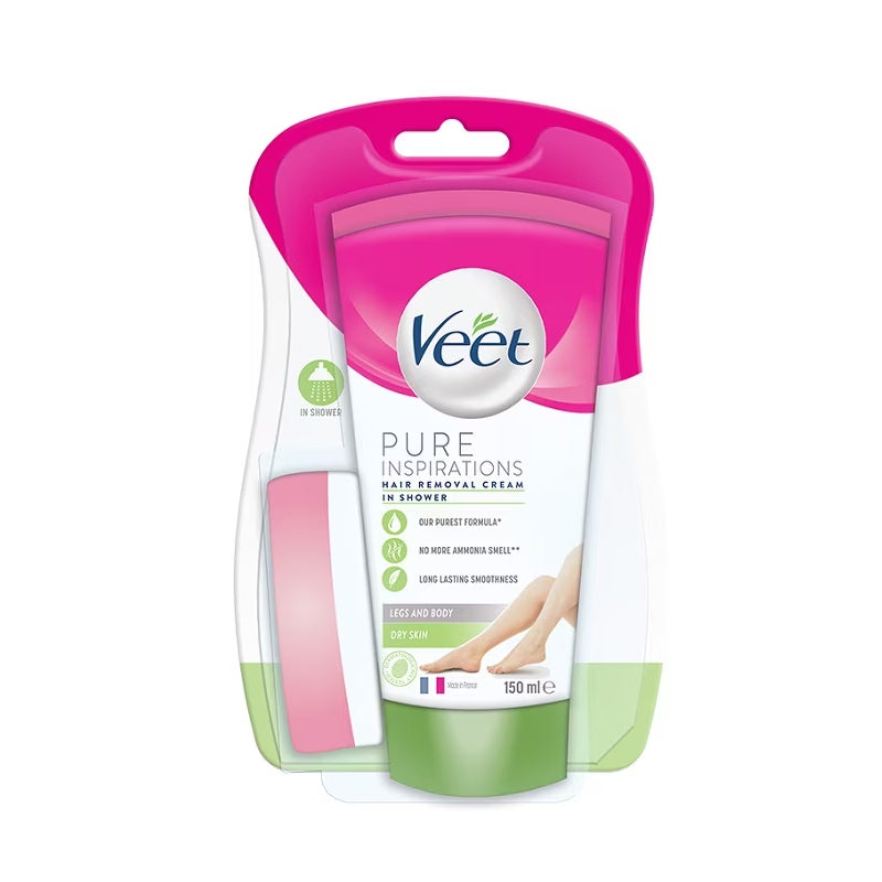 Veet In-Shower Hair Removal Cream (Dry Skin) 150ml (tube) - DoctorOnCall Online Pharmacy