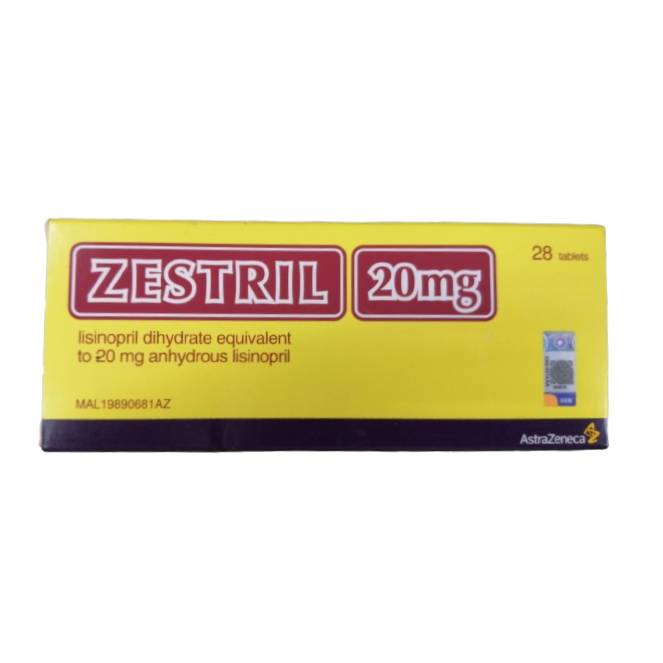 Zestril 20mg Tablet 28s - DoctorOnCall Online Pharmacy