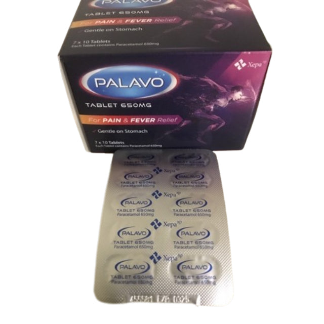 Xepa Palavo Paracetamol 650mg Tablet - 70s - DoctorOnCall Online Pharmacy