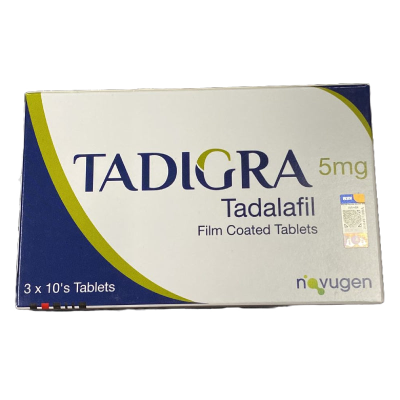 Novugen Tadigra Tadalafil 5mg Tablet 10s (strip) - DoctorOnCall Farmasi Online