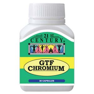 21st Century GTF Chromium 200mcg Capsules 30s - DoctorOnCall Online Pharmacy