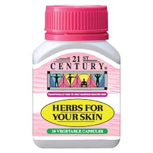 21st Century Herbs For Your Skin Capsule 30s - DoctorOnCall Farmasi Online