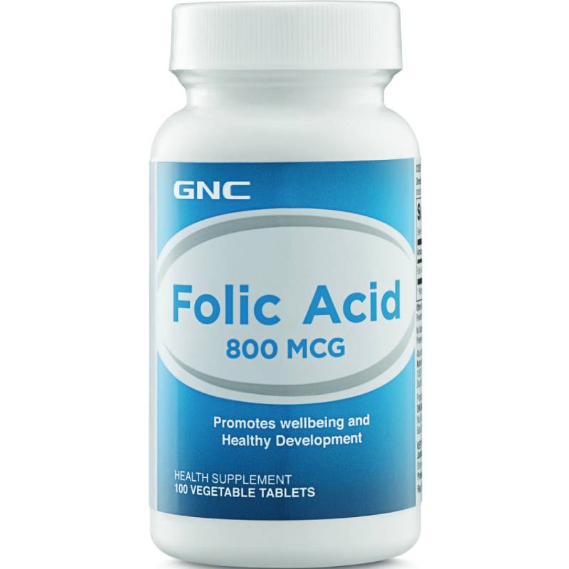 GNC Folic Acid 800mcg Tablet 100s - DoctorOnCall Farmasi Online