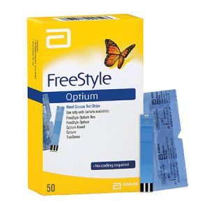 Abbott Freestyle Optium Neo Blood Glucose Test Strip 50s - DoctorOnCall Farmasi Online