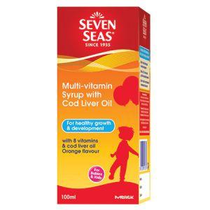 Seven Seas Kids Multivitamin Syrup with Cod Liver Oil 500ml + 100ml - DoctorOnCall Online Pharmacy