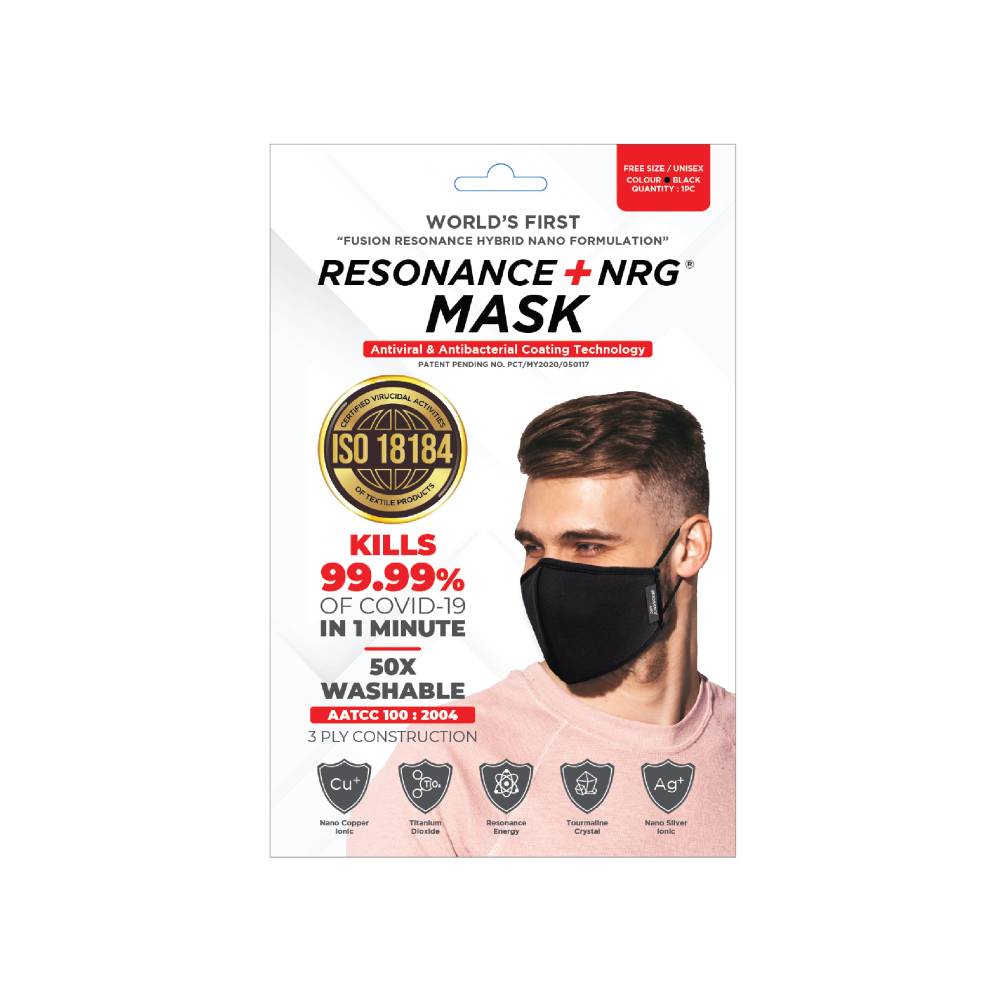 Resonance + NRG Face Mask (Adult) 1s Grey - DoctorOnCall Farmasi Online