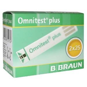 Omnitest Plus Test Strip 25s x2 - DoctorOnCall Farmasi Online
