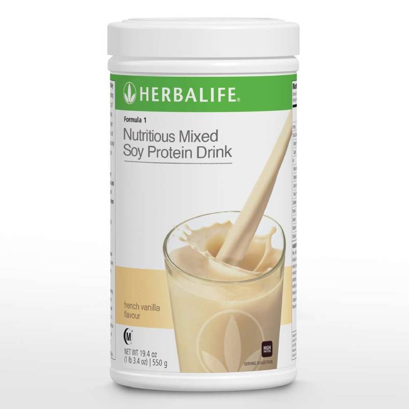 Herbalife Protein Shake Formula 1 Nutritous Mixed Soy Protein 550g Vanilla - DoctorOnCall Farmasi Online