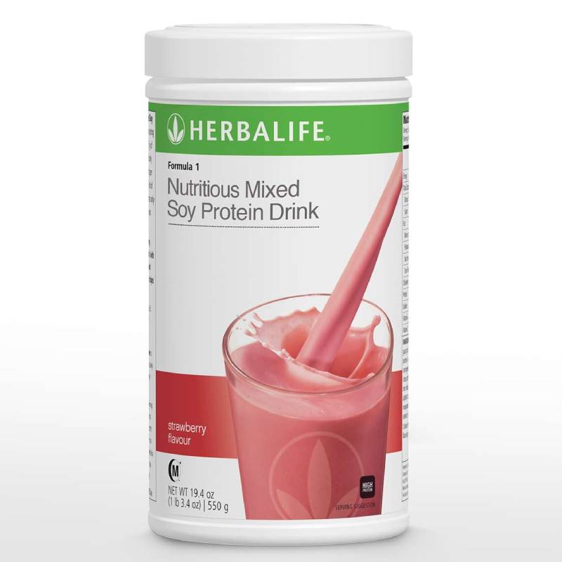 Herbalife Protein Shake Formula 1 Nutritous Mixed Soy Protein 550g Mint Choco - DoctorOnCall Online Pharmacy