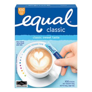 Equal Classic Sweetener Sticks Sachet 50s - DoctorOnCall Farmasi Online