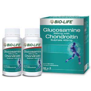Bio-Life Glucosamine 500mg + Chondroitin 400mg Tablet 90s x2 - DoctorOnCall Farmasi Online