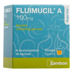 Fluimucil A 100mg For Oral Solution 30 Sachets (Box) - DoctorOnCall Online Pharmacy