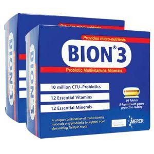 Bion 3 Probiotic Multivitamin Minerals Tablet 60s x2 - DoctorOnCall Online Pharmacy