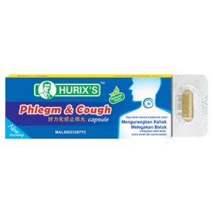 Hurixs Phlegm And Cough Capsule 6s (strip) - DoctorOnCall Farmasi Online