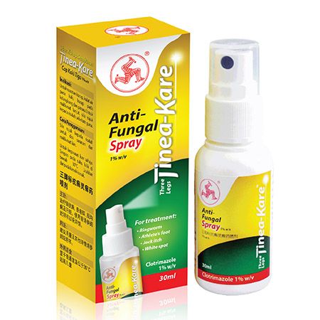 Three Legs Tinea-Kare Anti Fungal Spray 30ml - DoctorOnCall Online Pharmacy