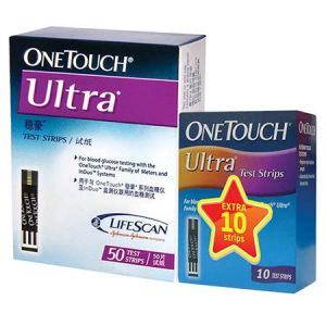 OneTouch Ultra Test Strip 50s+10s - DoctorOnCall Farmasi Online