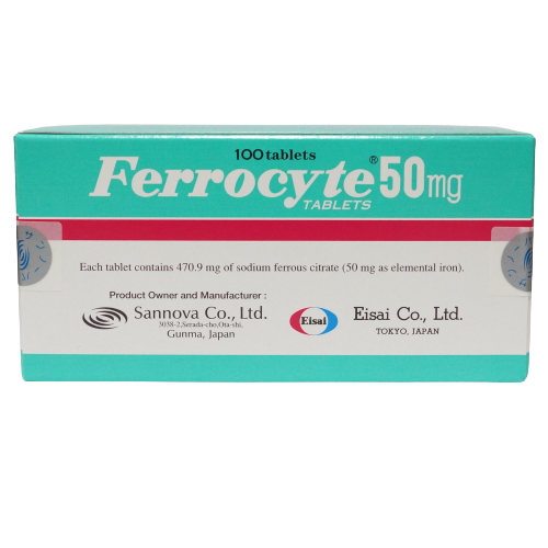 Ferrocyte 50mg Tablet 10s (strip) - DoctorOnCall Farmasi Online