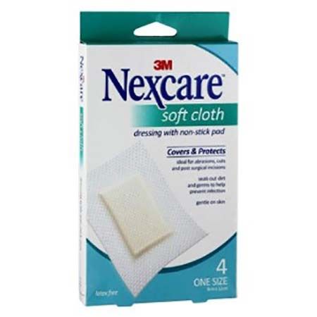 3M Nexcare Soft Cloth Dressing (8cm x 12cm) 4s - DoctorOnCall Online Pharmacy