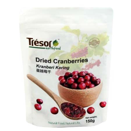 Tresor Earth Food Dry Cranberries 150g - DoctorOnCall Online Pharmacy