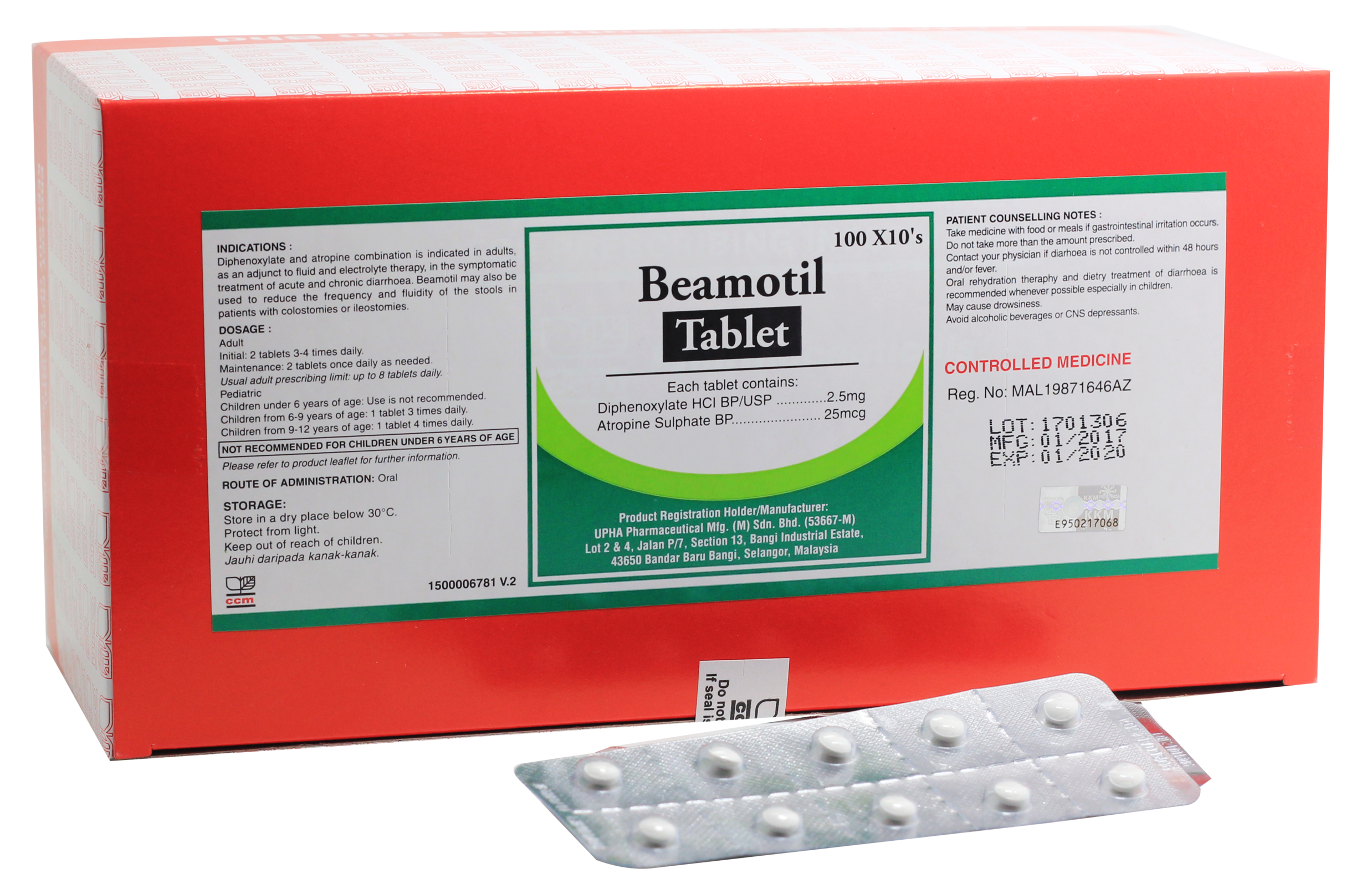 Duopharma Beamotil Tablet 10s (strip) - DoctorOnCall Farmasi Online