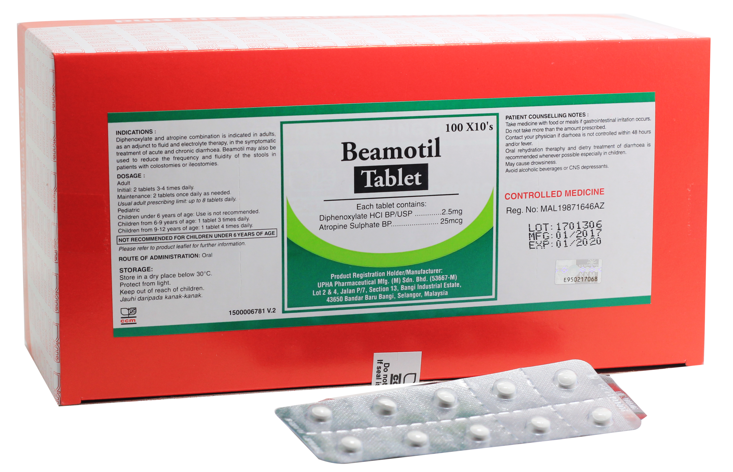 Duopharma Beamotil Tablet 10s (strip) - DoctorOnCall Online Pharmacy