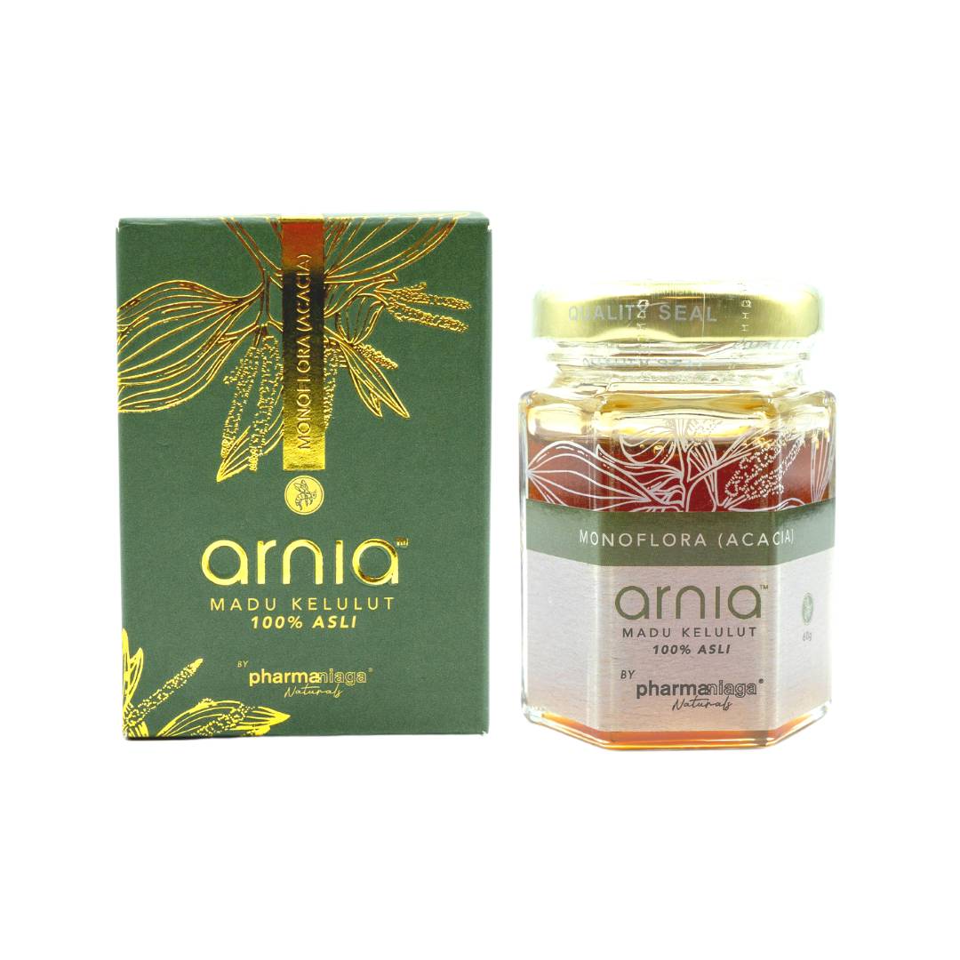 Arnia Madu Kelulut Mini Monoflora Acacia - 60g (bottle) - DoctorOnCall Online Pharmacy