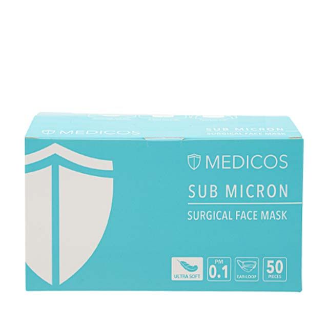 Medicos 4Ply Ultrasoft Sub Micron Surgical Face Mask 50s Taffy Pink - DoctorOnCall Online Pharmacy