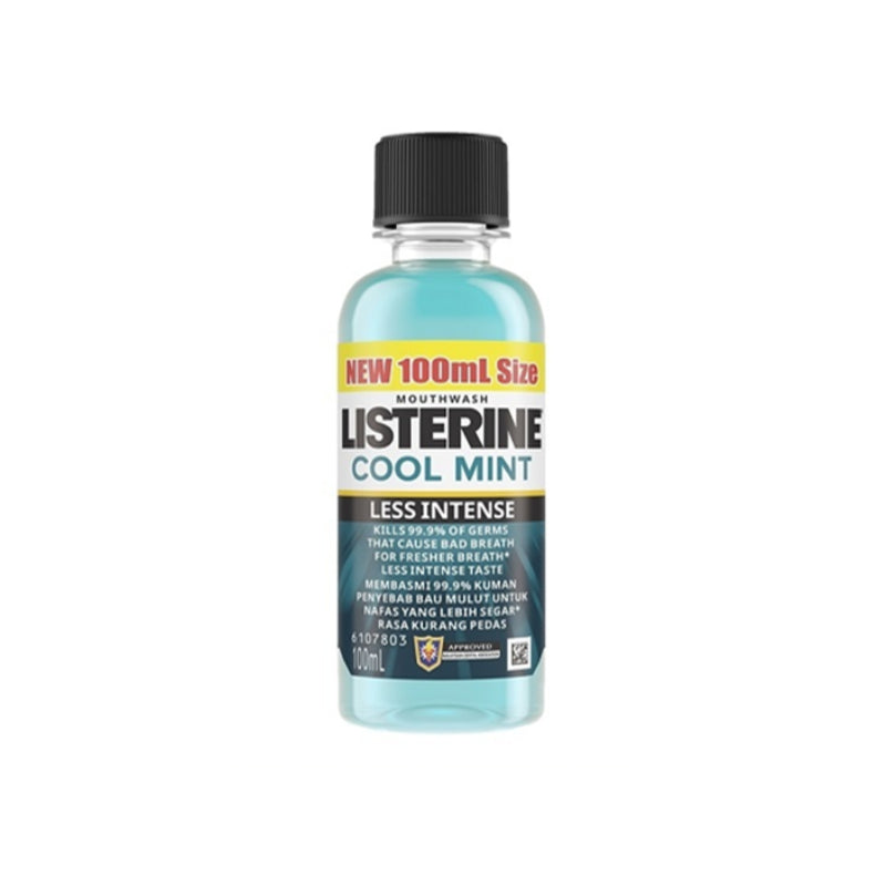 Listerine Cool Mint Less Intense Mouthwash 100ml - DoctorOnCall Online Pharmacy