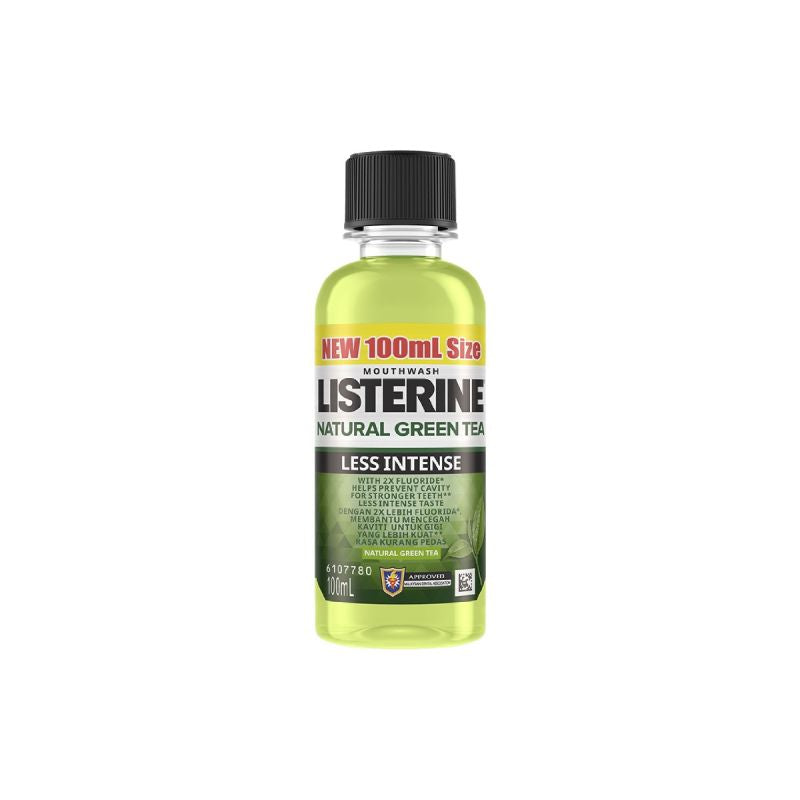 Listerine Natural Green Tea Less Intense Mouthwash 100ml - DoctorOnCall Online Pharmacy