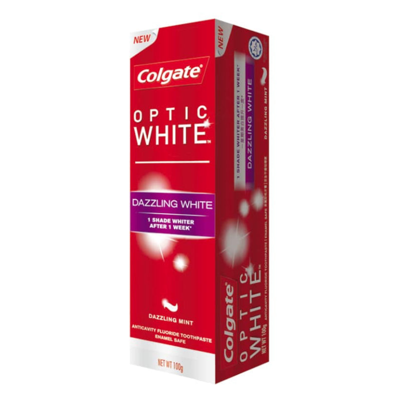 Colgate Optic White Dazzling White Toothpaste 100g - DoctorOnCall Farmasi Online