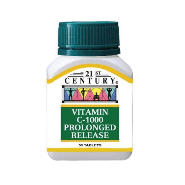 21st Century Vitamin C 1000mg Prolonged Release 120s - DoctorOnCall Farmasi Online