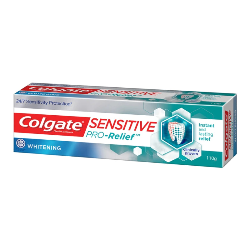Colgate Sensitive Pro Relief Whitening Toothpaste 110g - DoctorOnCall Farmasi Online
