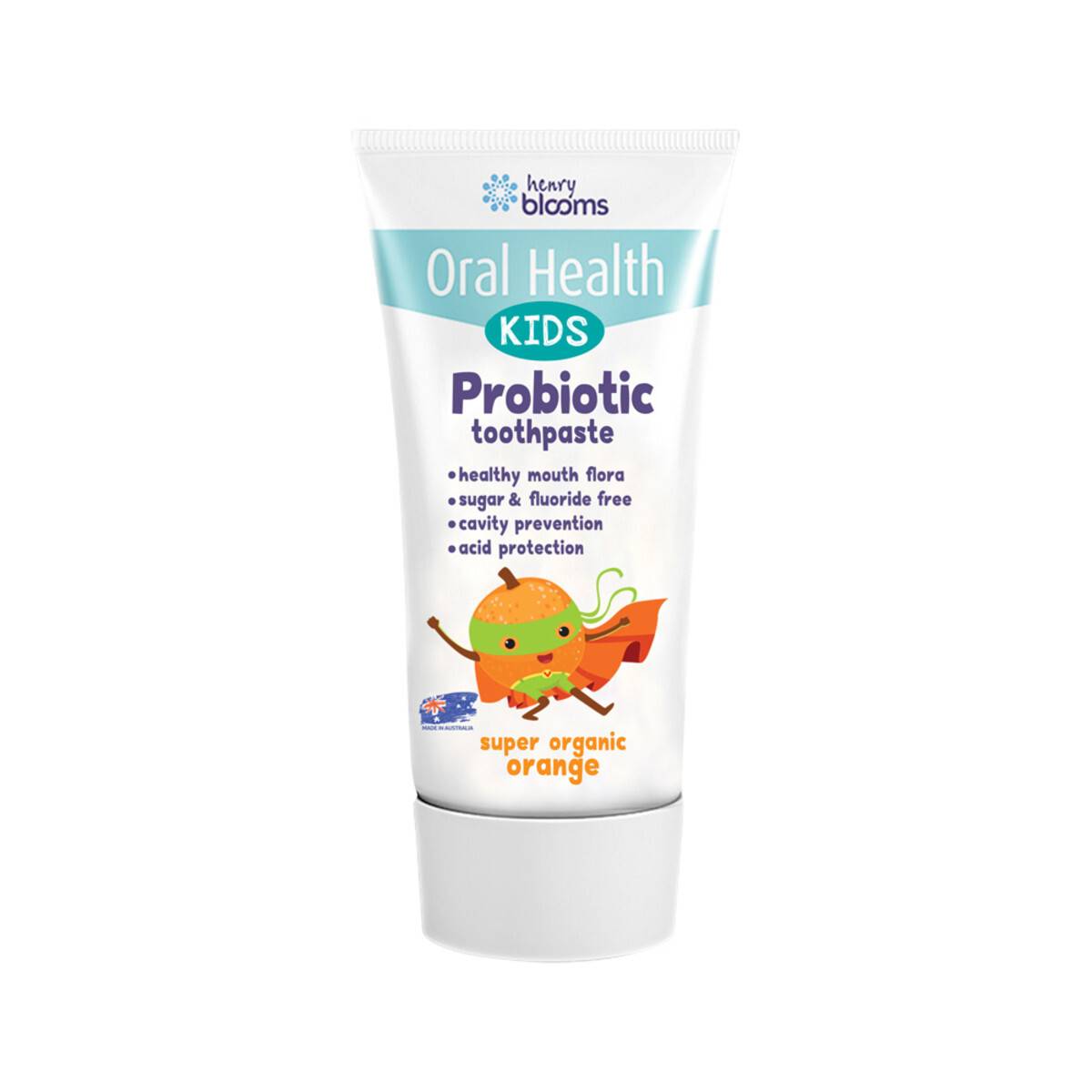 Henry Blooms Kids Probiotic Toothpaste 50g Orange - DoctorOnCall Online Pharmacy