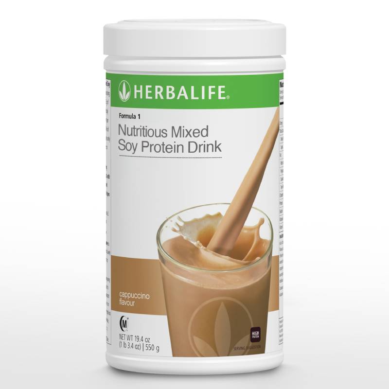 Herbalife Protein Shake Formula 1 Nutritous Mixed Soy Protein 550g Chocolate - DoctorOnCall Farmasi Online