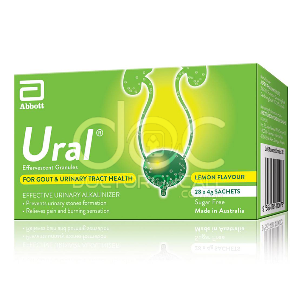 Ural Effervescent Granule 28s (Box) - DoctorOnCall Farmasi Online