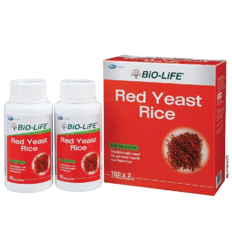 Bio-Life Red Yeast Rice Capsule 100s x2 - DoctorOnCall Farmasi Online