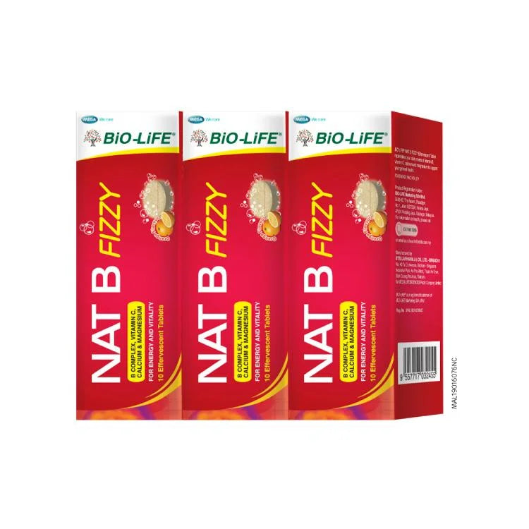 Bio-Life Nat B Fizzy Tablet 10s x3 - DoctorOnCall Online Pharmacy