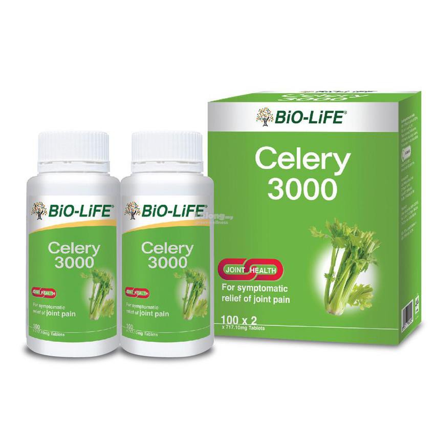 Bio-Life Celery 3000 Tablet 30s x2 - DoctorOnCall Farmasi Online